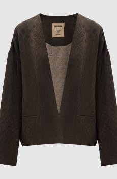 Коричневый кардиган Klarke в геометрический узор