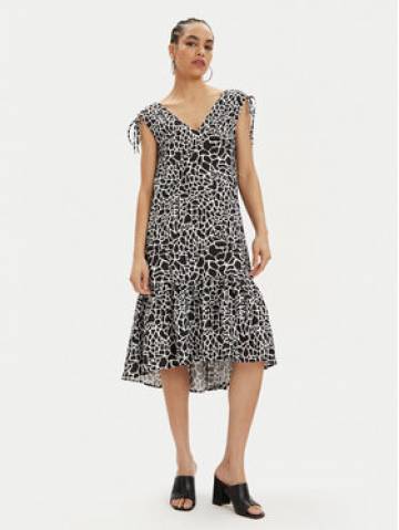 KARL LAGERFELD Літня сукня 241W1308 Чорний Regular Fit KARL LAGERFELD Літня сукня 241W1308 Чорний Regular Fit