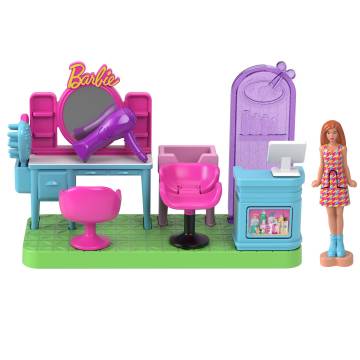 Ігровий набір Barbie Mini BarbieLand Заклади міста Перукарня (JCR29/1) Ігровий набір Barbie Mini BarbieLand Заклади міста Перукарня (JCR29/1)