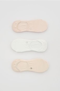 Reserved - Бавовняні шкарпетки 3 шт. - кремовий - 275HQ-01X