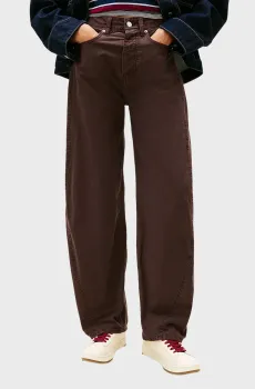 Женские коричневые джинсы ELLA MID RISE BARREL Коричневый 28-32 Tommy Jeans DW0DW22073