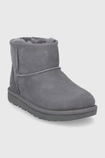 Детские замшевые сапоги UGG цвет серый Детские замшевые сапоги UGG цвет серый