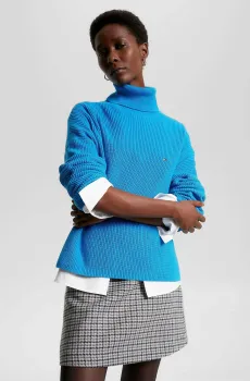 Женский голубой свитер CO FUNNEL NK Голубой XS Tommy Hilfiger WW0WW39902