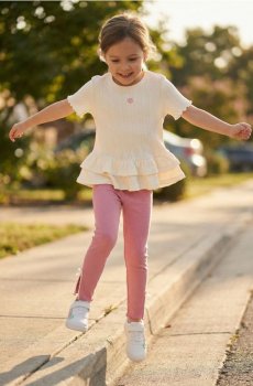 Бавовняна блузка - кремовий