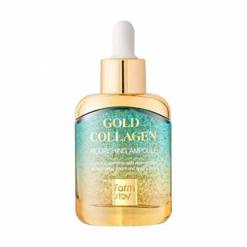 Уценка! Питательная сыворотка для лица Farmstay Gold Collagen Nourishing Ampoule с золотом и коллагеном, 35 мл Уценка! Питательная сыворотка для лица Farmstay Gold Collagen Nourishing Ampoule с золотом и коллагеном, 35 мл