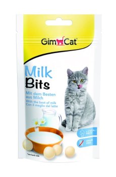 Витамизированное лакомство для кошек GimCat MilkBits с молоком, 40 г