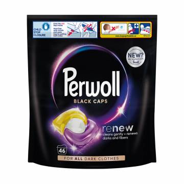 Капсулы для стирки Perwoll Renew Black для темных и черных вещей, 46 стирок, 46 шт Капсулы для стирки Perwoll Renew Black для темных и черных вещей, 46 стирок, 46 шт