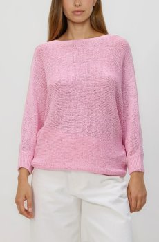 Reserved - Гладкий джемпер - рожевий - 629HO-30X