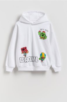 Reserved - Толстовка Brawl Stars - білий - 939FJ-00X