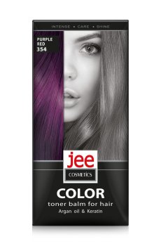 Тонирующий бальзам для волос Jee Cosmetics Color Toner Balm 354 Purple Red, 30 мл