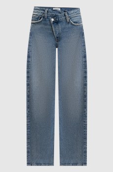 Синие джинсы Criss Cross с эффектом потертости