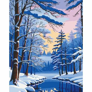 Картина за номерами Art Craft Зимовий ліс 40 х 50 см (11048-AC) Картина за номерами Art Craft Зимовий ліс 40 х 50 см (11048-AC)
