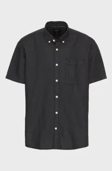 Мужская темно-синяя льняная рубашка Shortsleeve Синий XL Camel Active 409256-5S56-48