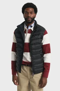 Мужской черный пуховый жилет LIGHT DOWN Черный XL Gant 7006527