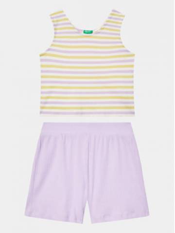 United Colors Of Benetton Набір топ та шорти 3NVVCK008 Кольоровий Regular Fit United Colors Of Benetton Набір топ та шорти 3NVVCK008 Кольоровий Regular Fit