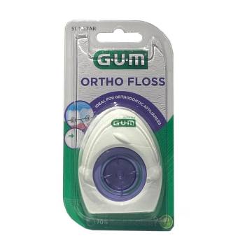 Ортодонтическая зубная нить GUM Ortho Floss, 50 м Ортодонтическая зубная нить GUM Ortho Floss, 50 м