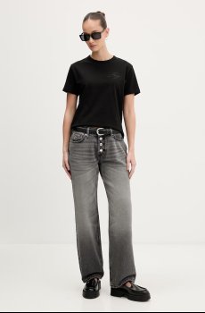 HUGO футболка basic для женщин из хлопка Damacia_7