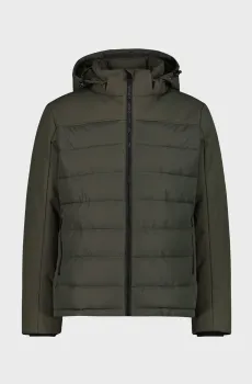 Мужская оливковая куртка ZIP HOOD FEEL WARM Оливковый 52 CMP 34K0147-F905