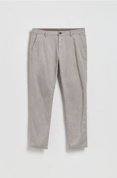 Reserved - Штани-чиноси приталеного крою - темно коричневий - 990EV-89P