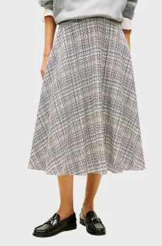 Женская юбка в клетку PREPPY MIDI Разноцветный XS Tommy Hilfiger WW0WW47981