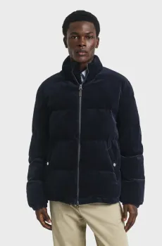 Мужская темно-синяя вельветовая куртка PUFFER Синий M Gant 7006558