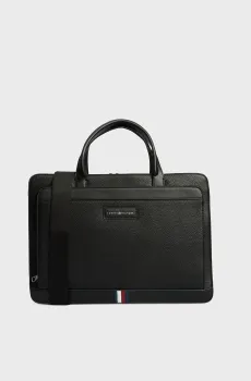 Мужская черная сумка для ноутбука TH BUSINESS SLIM COMPUTER BAG Черный ONESIZE Tommy Hilfiger AM0AM12710