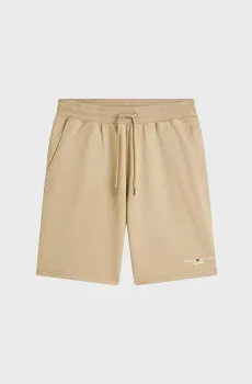 Мужские бежевые шорты LOGO Бежевый M Tommy Hilfiger MW0MW43068
