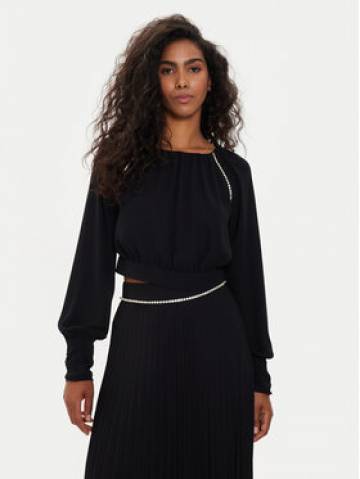 Liu Jo Блузка CA4409 TS055 Чорний Regular Fit Liu Jo Блузка CA4409 TS055 Чорний Regular Fit
