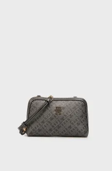 Женская серая сумка с узором MONOPLAY Серый ONESIZE Tommy Hilfiger AW0AW17712