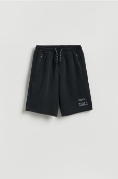 Reserved - Шорти-бермуди - чорний - 723HN-99X