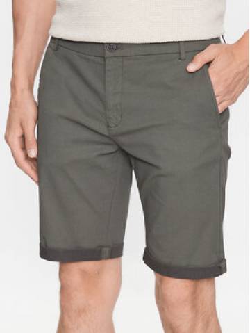 Lindbergh Шорти з тканини 30-505048 Зелений Slim Fit Lindbergh Шорти з тканини 30-505048 Зелений Slim Fit