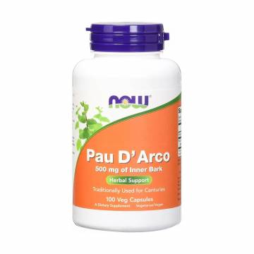 Кора муравьиного дерева NOW Foods Pau DArco, 100 капсул Кора муравьиного дерева NOW Foods Pau DArco, 100 капсул