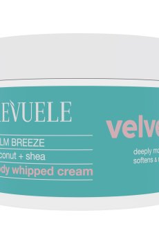 Нежный увлажняющий крем для тела Revuele Velvetish Palm Breeze Body Whipped Cream с кокосом и маслом ши, 300 мл