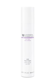 Активный крем для лица Janssen Cosmetics AHA Face Cream с фруктовыми кислотами, для жирной кожи, 50 мл