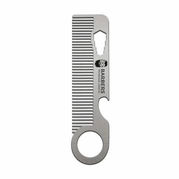 Металлическая расческа для бороды и волос Barbers Metal Comb, 1 шт Металлическая расческа для бороды и волос Barbers Metal Comb, 1 шт