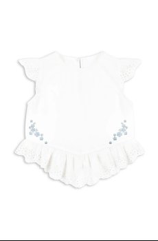 Детская хлопковая блузка Konges Sløjd RHW X KS FIORI TOP GOTS