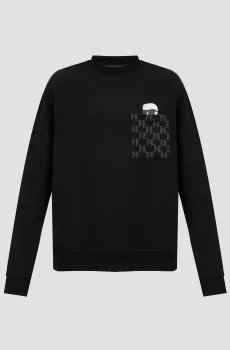 Мужской черный свитшот Черный S Karl Lagerfeld 551951.705097;990