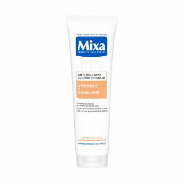 Очищающий гель Mixa Anti-Dullness Comfort Cleanser против тусклости кожи лица, с витамином С и скваланом, 150 мл Очищающий гель Mixa Anti-Dullness Comfort Cleanser против тусклости кожи лица, с витамином С и скваланом, 150 мл
