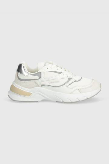 Кроссовки Calvin Klein RUNNER LACE UP MESH цвет бежевый HW0HW02133 Кроссовки Calvin Klein RUNNER LACE UP MESH цвет бежевый HW0HW02133