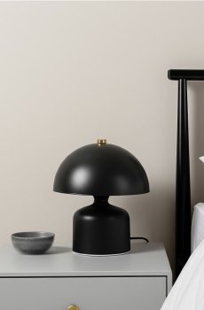 LED настільна лампа у формі гриба - чорний