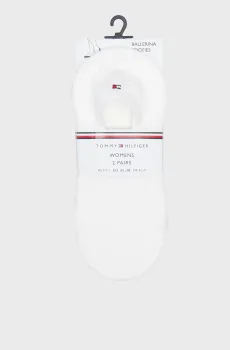 Женские белые следы (2 пары) TH WOMEN FOOTIE 2P Белый 35-38 Tommy Hilfiger 383024001