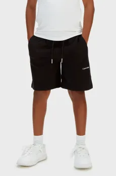 Детские черные шорты LOGO Черный 10 Calvin Klein Jeans LV1CKSJC50
