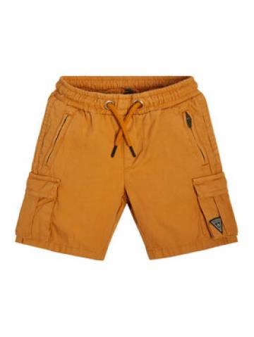 Guess Шорти з тканини N2RD01 D3XN0 Бежевий Regular Fit Guess Шорти з тканини N2RD01 D3XN0 Бежевий Regular Fit