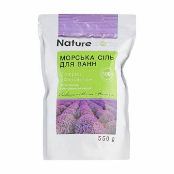 Морская соль для ванн Nature Code Antistress, 550 г Морская соль для ванн Nature Code Antistress, 550 г