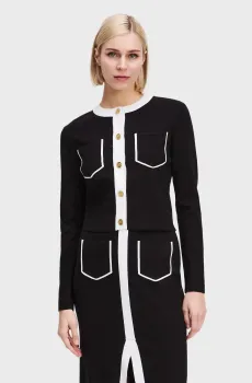 Женский черный кардиган Черный M Karl Lagerfeld A3W18029