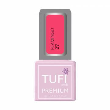 Гель-лак для ногтей Tufi profi Premium Flamingo 27 Розовый блеск, 8 мл Гель-лак для ногтей Tufi profi Premium Flamingo 27 Розовый блеск, 8 мл