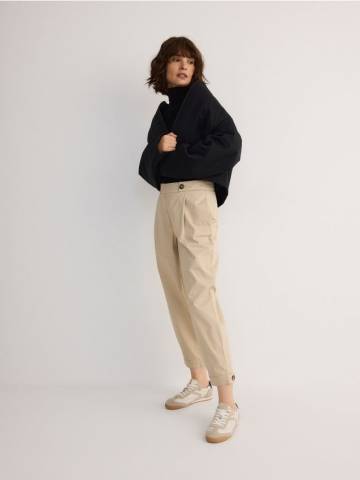 Reserved - Штани-балони - бежевий - 648AC-80X