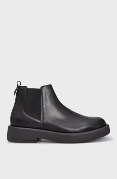 Мужские черные кожаные челси Черный 42 Tommy Hilfiger FM0FM04752