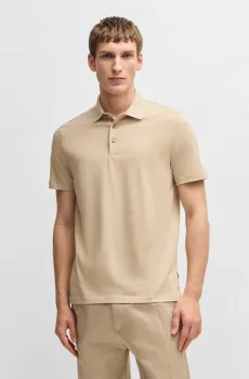 Мужское бежевое поло Бежевый 3XL BOSS 50536853;275