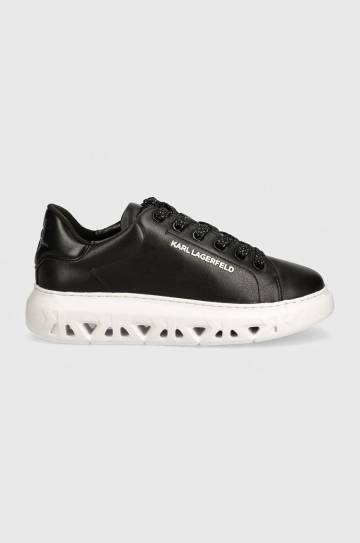 Кожаные кроссовки Karl Lagerfeld KAPRI KITE цвет чёрный KL64519 Кожаные кроссовки Karl Lagerfeld KAPRI KITE цвет чёрный KL64519